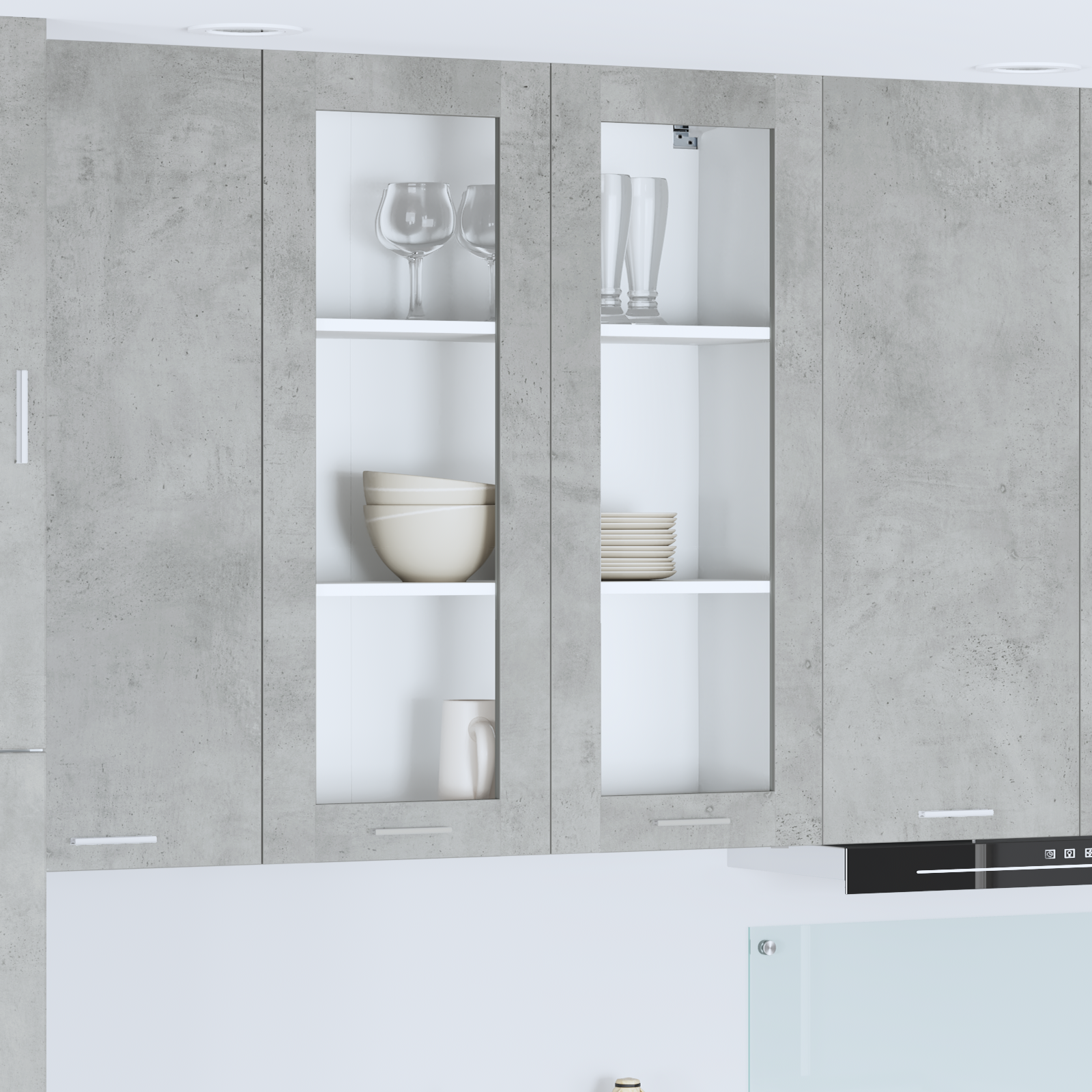 Pakabinama spintelė Riga Betono pilka 80 x 31 x 100 cm