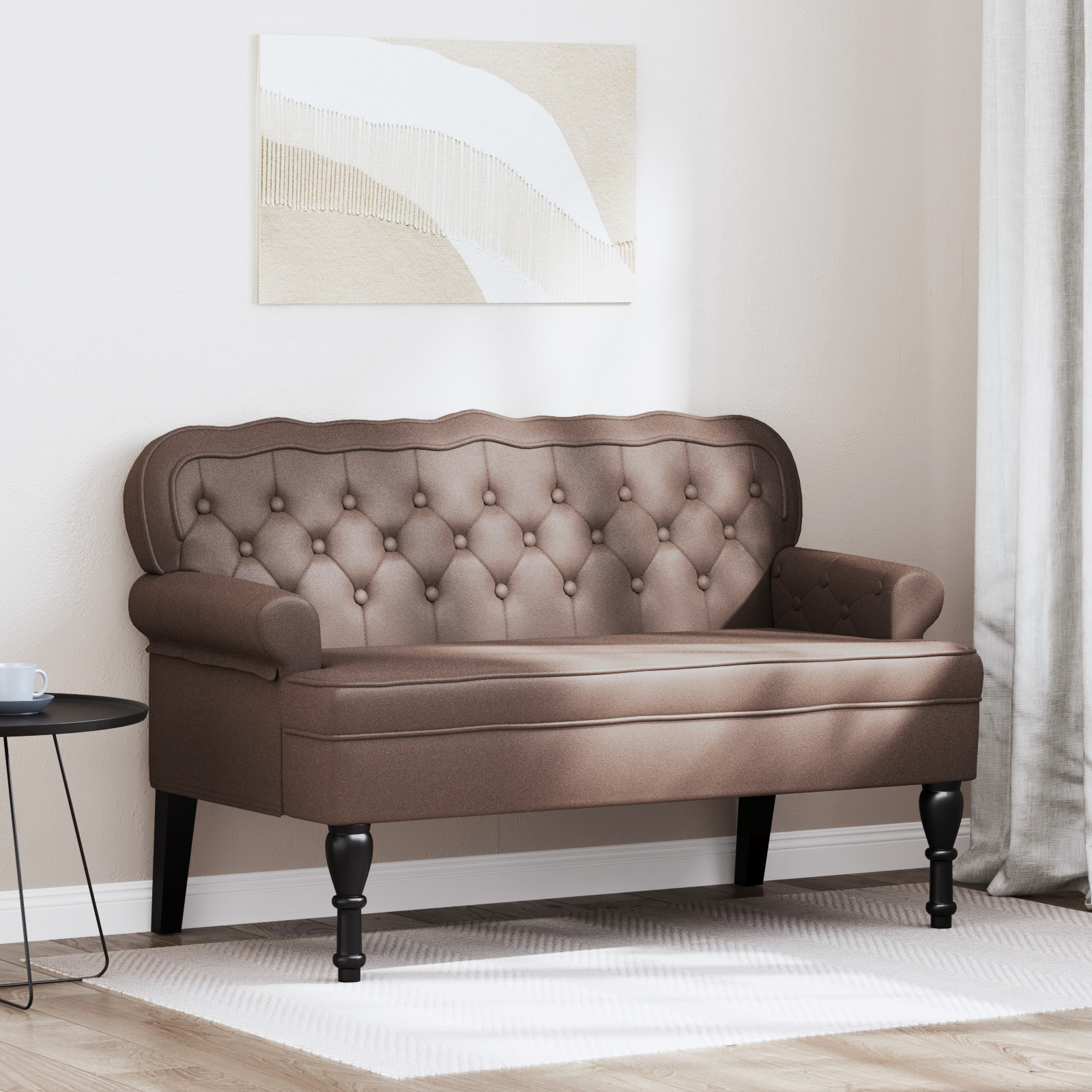 Česterfildo suolas Ruda 119,5 x 64,5 x 75 cm Dirbtinė oda