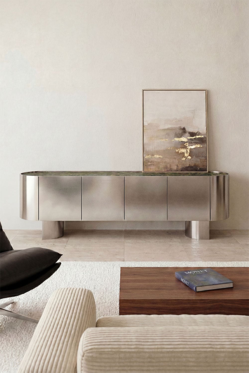 TV spintelė LAIMA, 180x40 cm, žalias miškas