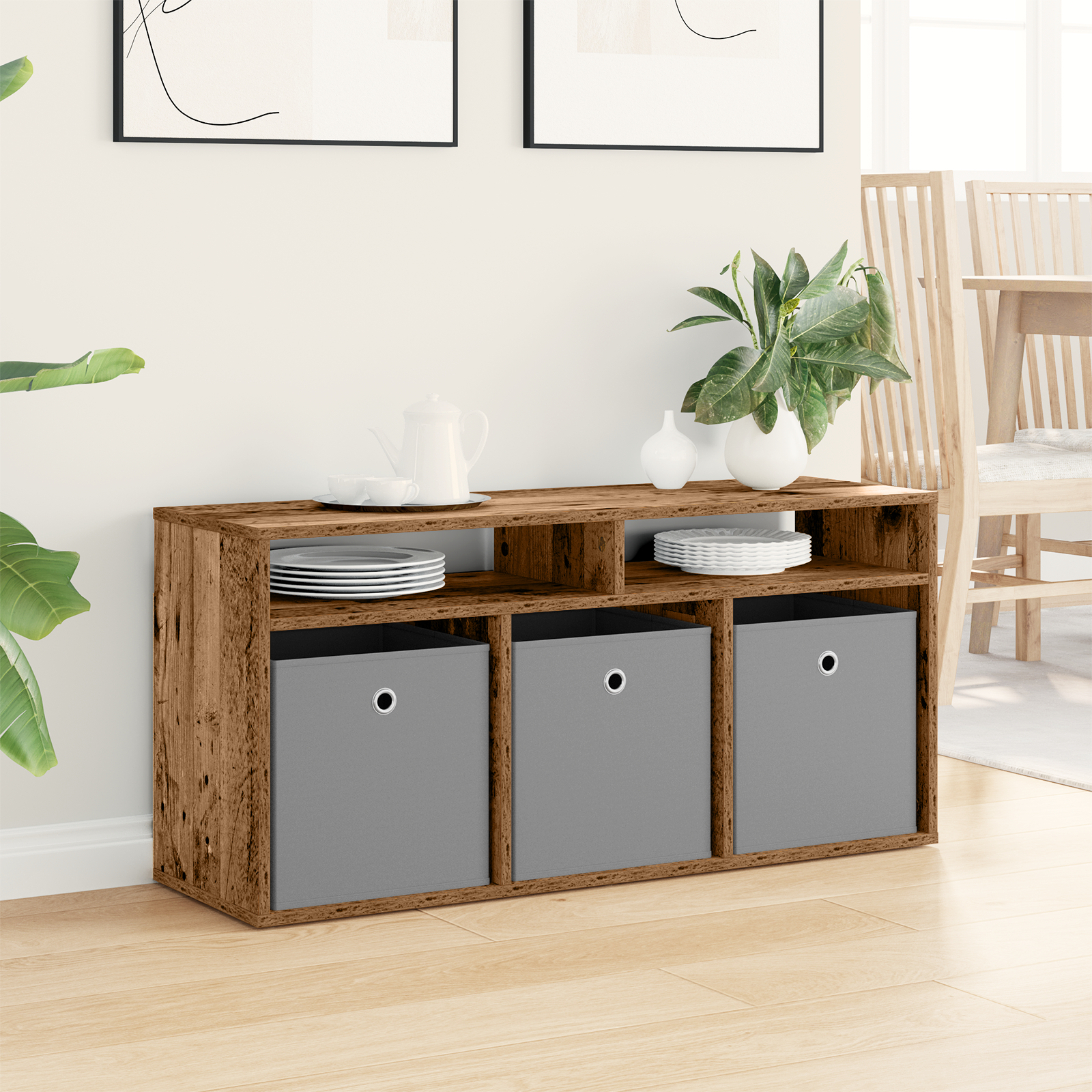 Zems galds ar atvilktni Vecs koks 102 x 32 x 48,5 cm
