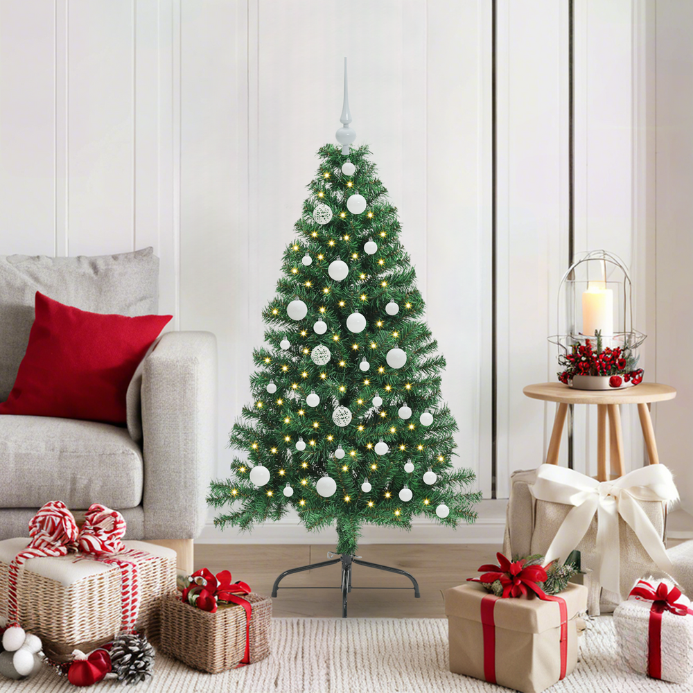Artificial pre-lit Christmas tree EVERGREEN AK, Green 120 cm.