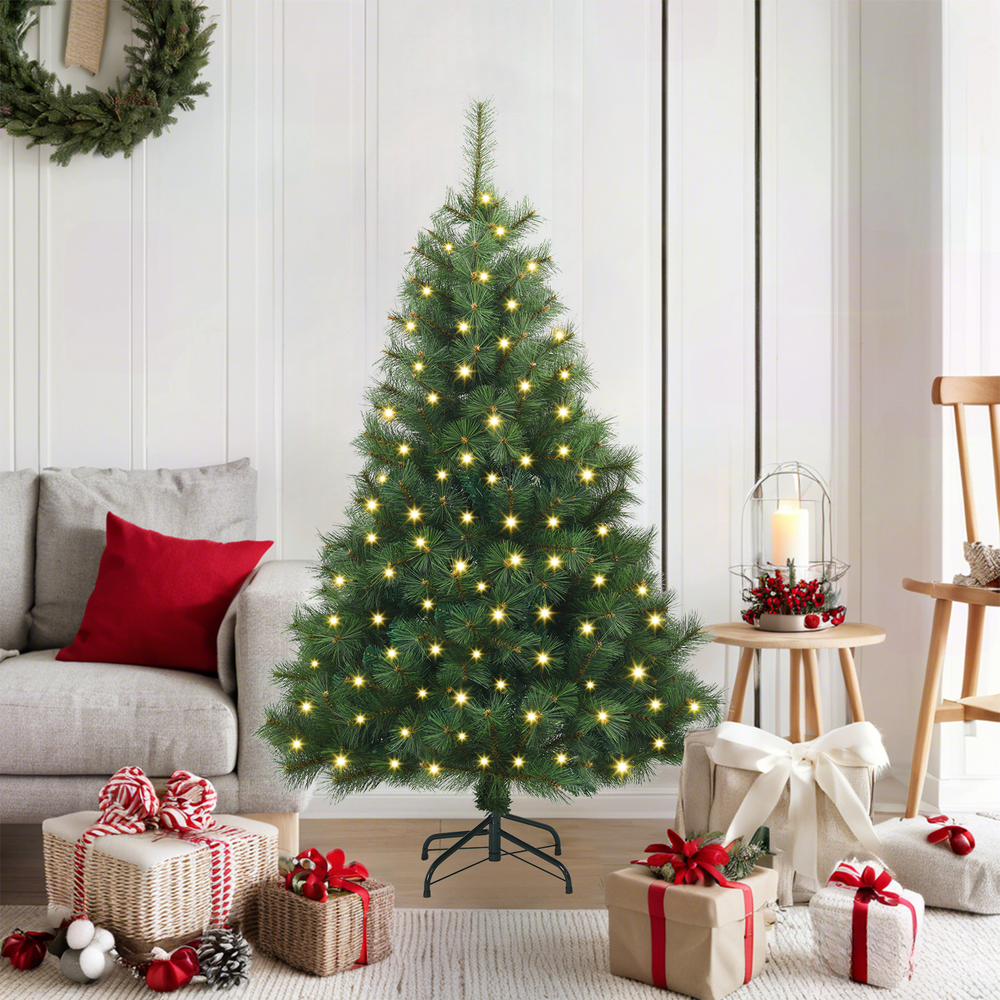 Dirbtinė Kalėdų eglutė BLOOM SNOW, su 150 LED Žalia 120 cm.  ir