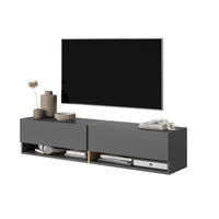 TV staliukas MIRRGO, grafito, 140 cm