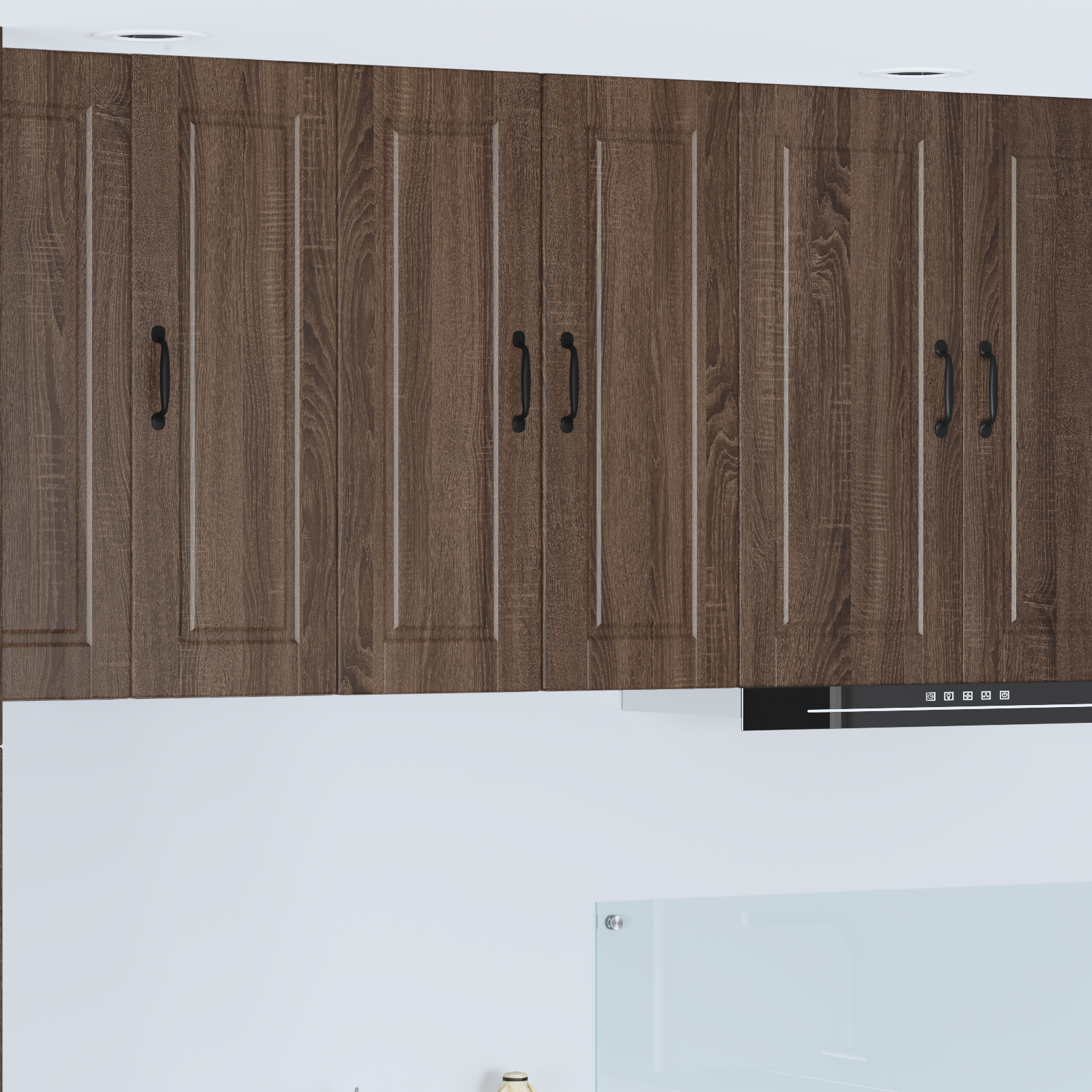 Kitchen cabinet with shelf Brown oak 60 x 31 x 80 cm
