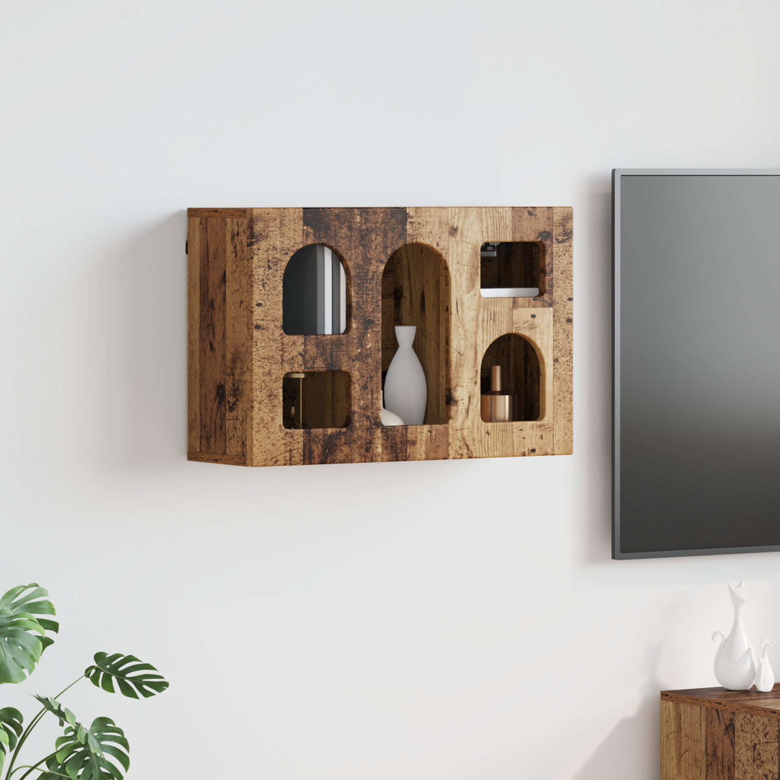 Pakabinama spintelė su lentyna Senas medis 60 x 20 x 40 cm