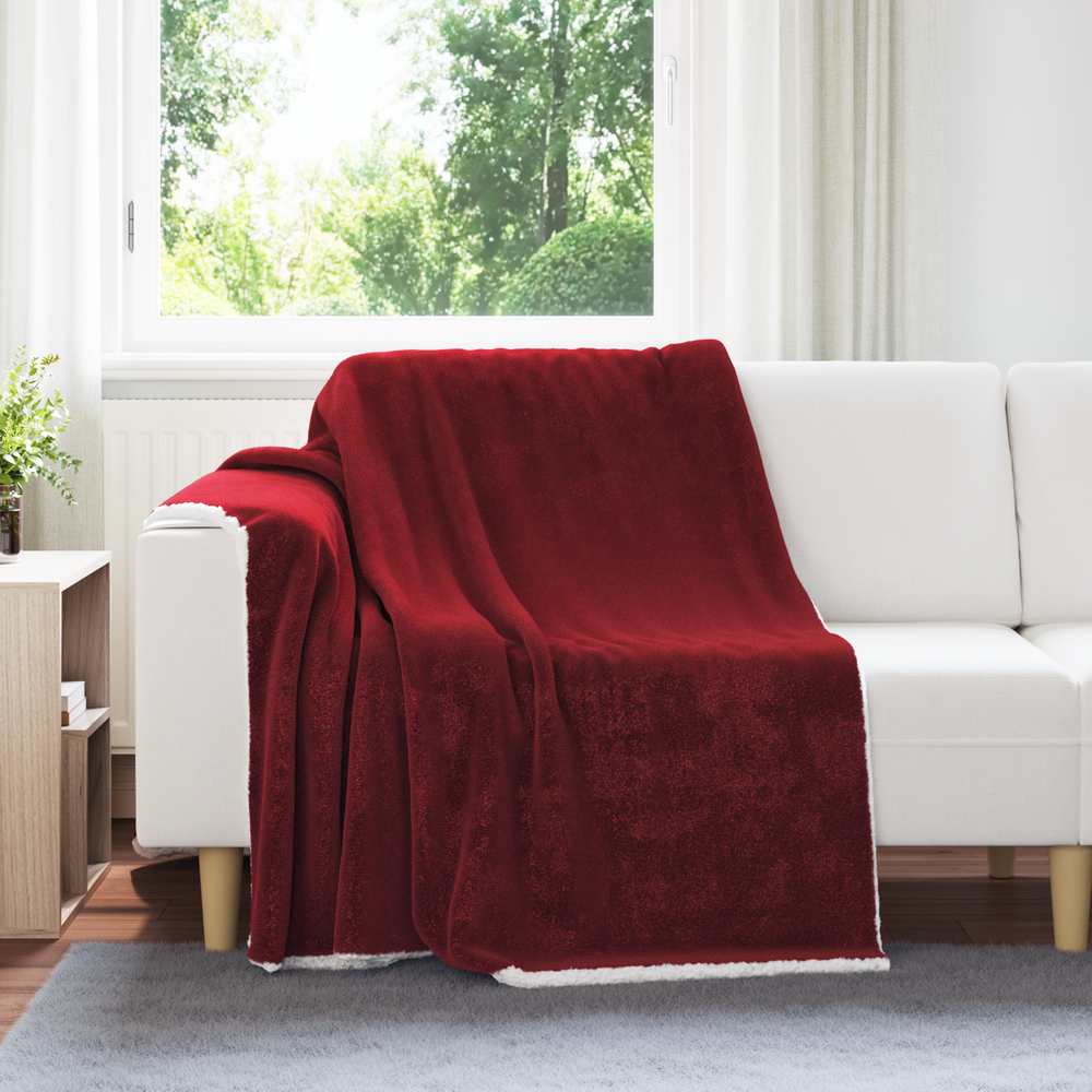 Fleece Blanket Bordeaux 150 x 200 cm