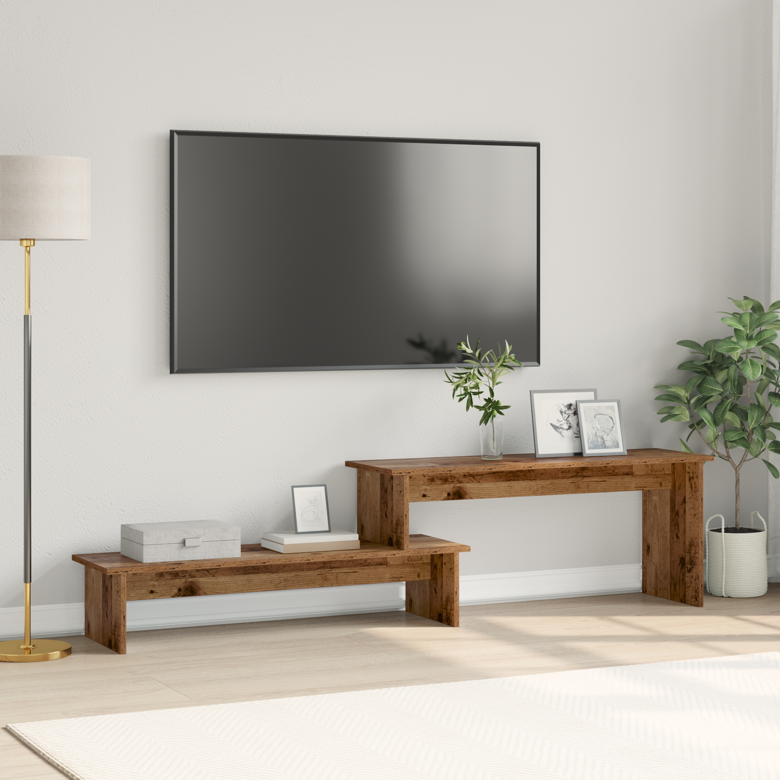 Televizoriaus spintelė Sena mediena 180 x 30 x 43 cm
