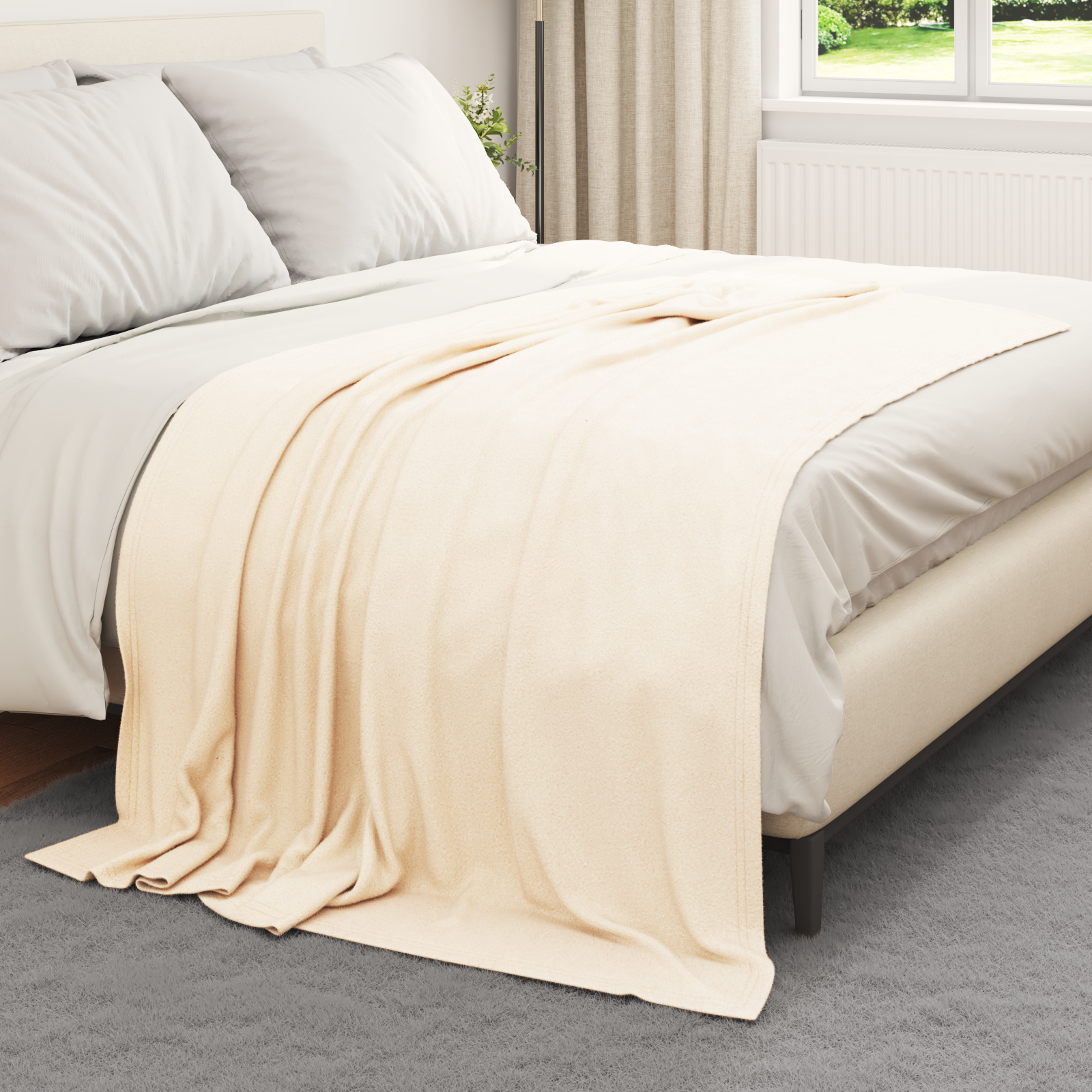 Mesti antklodės 6 pcs Kreminė 200 x 150 cm Flysas