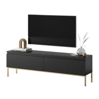 TV spintelė SVEN, juoda, 150 cm, auksinės kojos