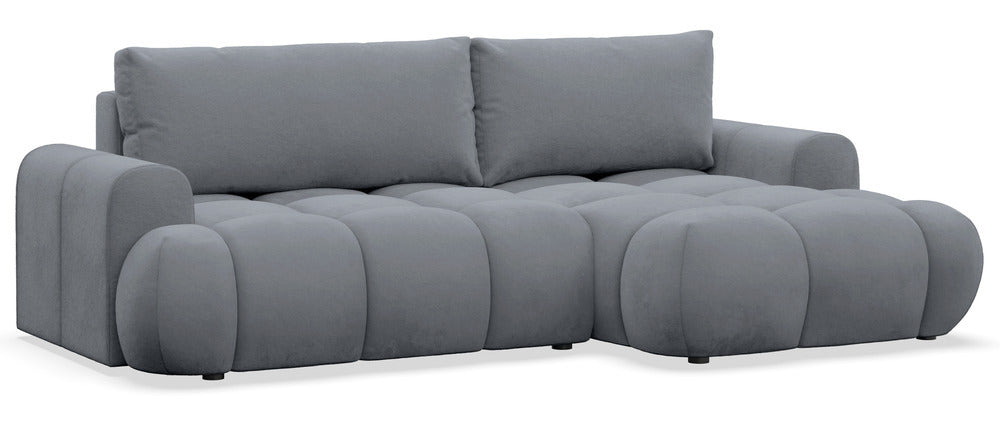 Kampinė sofa TARRA mini, pilka, dešinė
