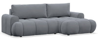 Kampinė sofa TARRA mini, pilka, dešinė