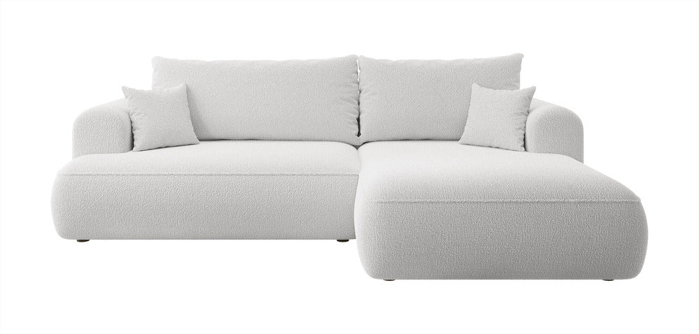 Kampinė sofa CORMAC, pilka, dešinė