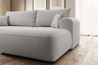 Kampinė sofa CORMAC, pilka, Castel 80