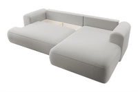 Kampinė sofa CORMAC, pilka, Castel 80