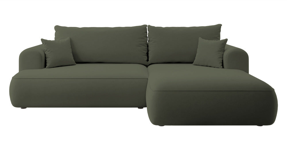 Kampinė sofa CORMAC, alyvuogių, dešinė