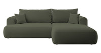 Kampinė sofa CORMAC, alyvuogių, dešinė