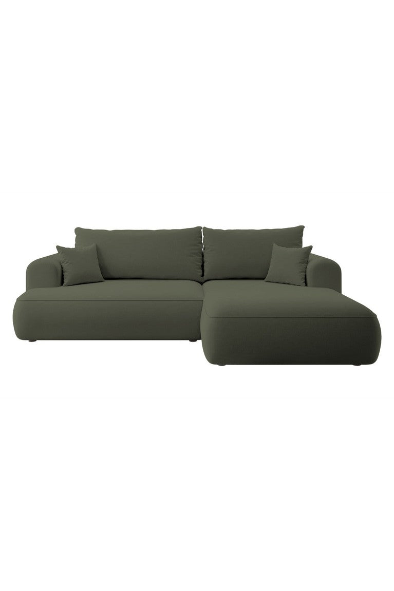 Kampinė sofa CORMAC, alyvuogių, dešinė