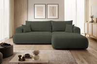 Kampinė sofa CORMAC, alyvuogių, dešinė