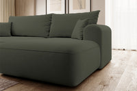 Kampinė sofa CORMAC, alyvuogių, dešinė