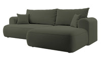 Kampinė sofa CORMAC, alyvuogių, dešinė