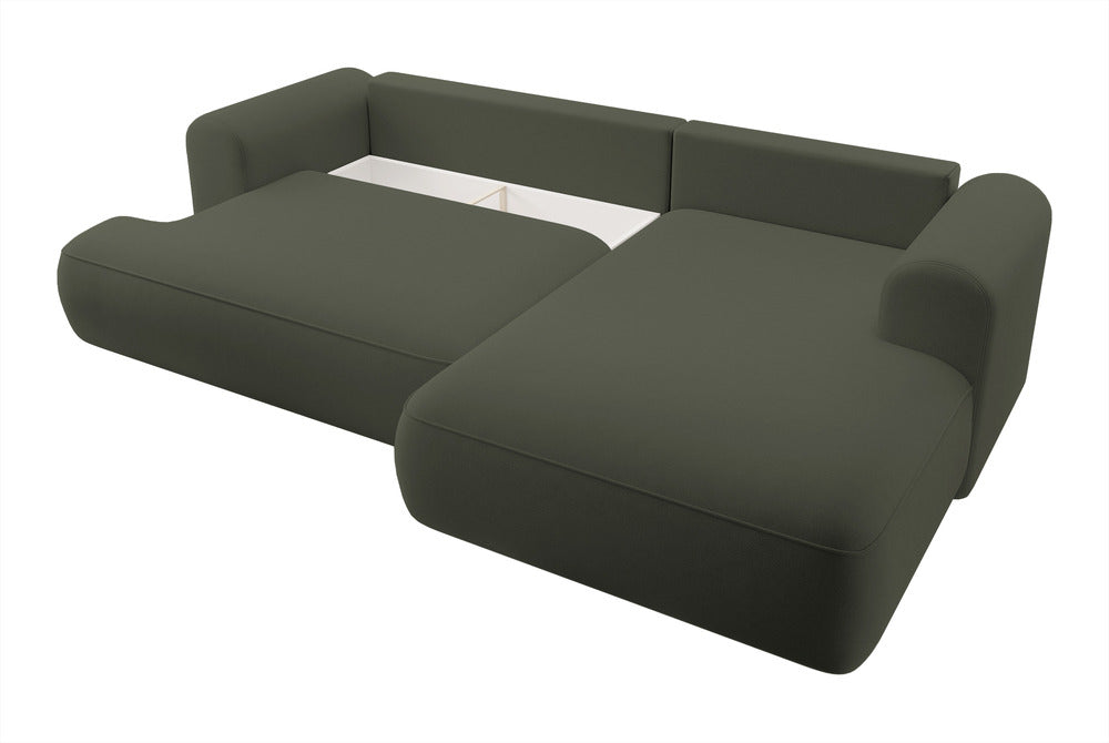 Kampinė sofa CORMAC, alyvuogių, dešinė