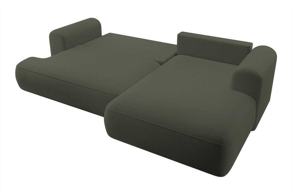 Kampinė sofa CORMAC, alyvuogių, dešinė