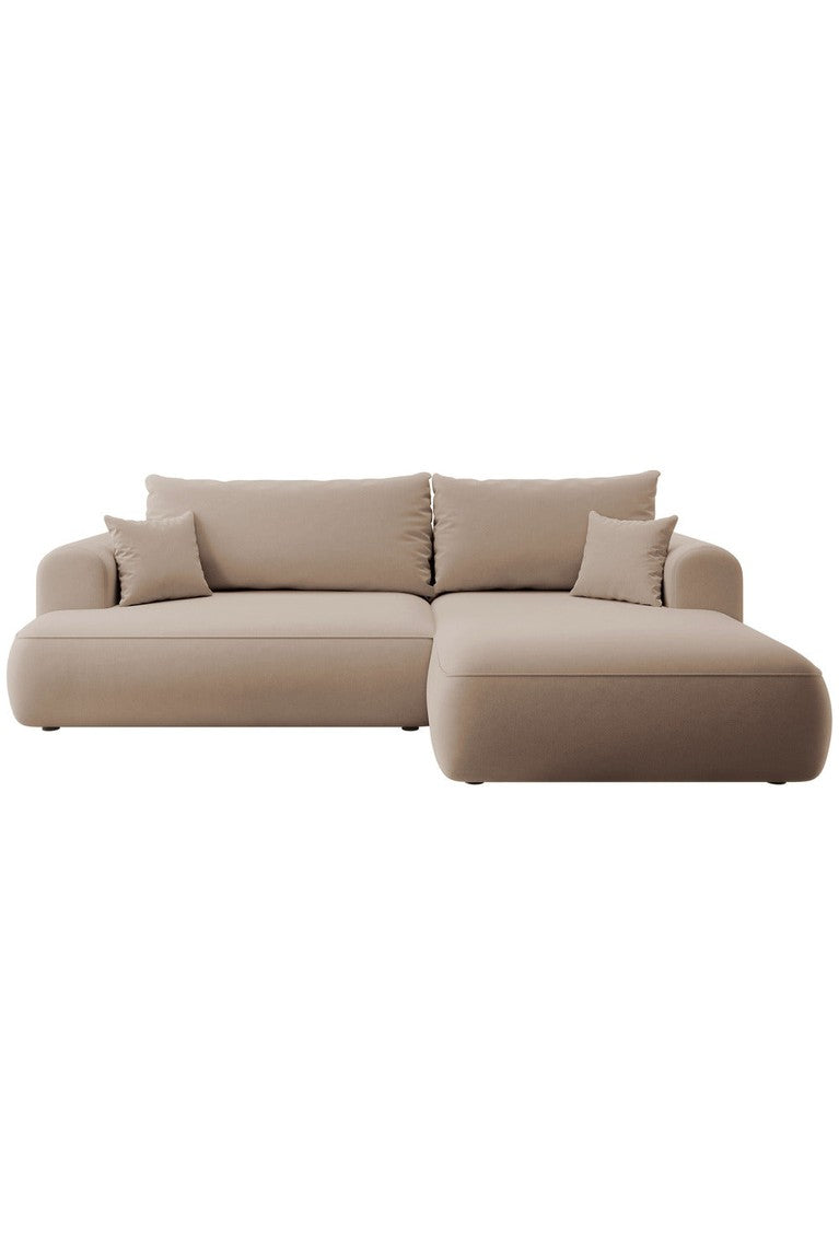 Kampinė sofa CORMAC, smėlinė