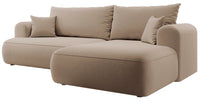 Kampinė sofa CORMAC, smėlinė, dešinė
