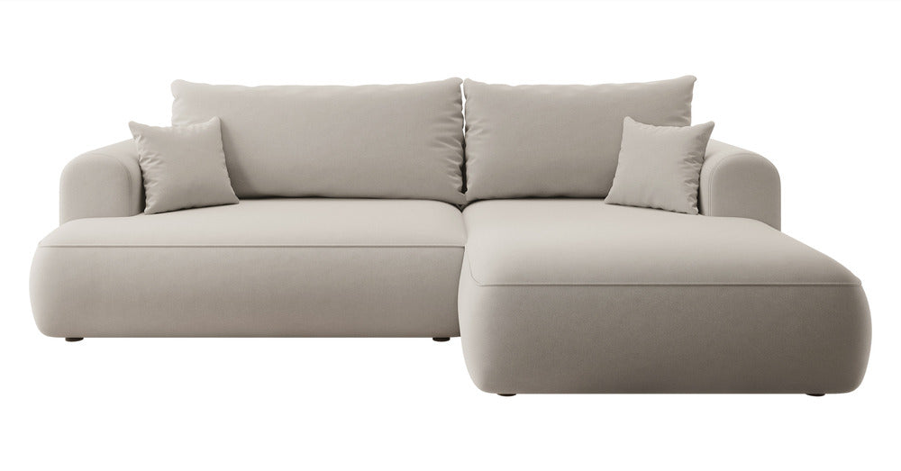 Kampinė sofa CORMAC, šviesiai smėlinė