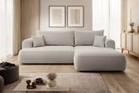 Kampinė sofa CORMAC, šviesiai smėlinė