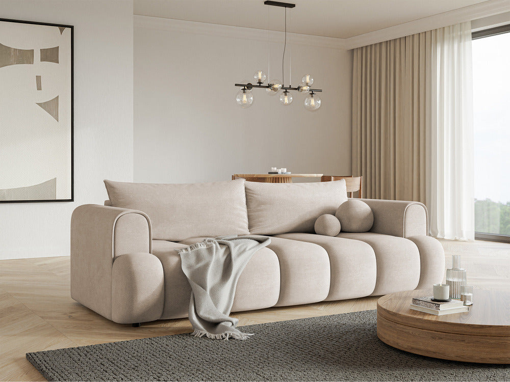 Sofa-lova ELIN, šviesiai smėlinė, Magic