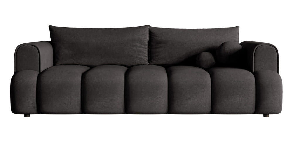 Sofa-lova ELIN, grafito veliūras, Magic