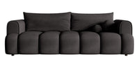 Sofa-lova ELIN, grafito veliūras, Magic