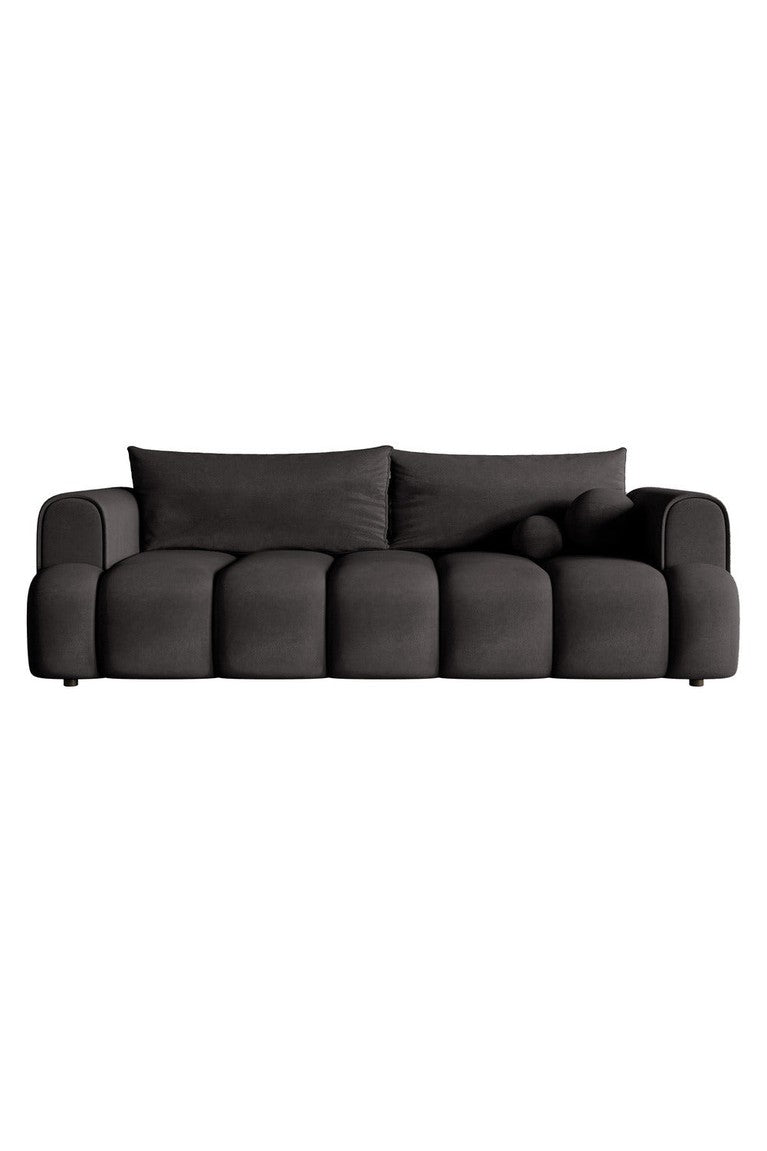 Sofa-lova ELIN, grafito veliūras, Magic