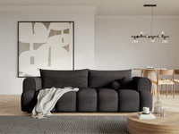 Sofa-lova ELIN, grafito veliūras, Magic
