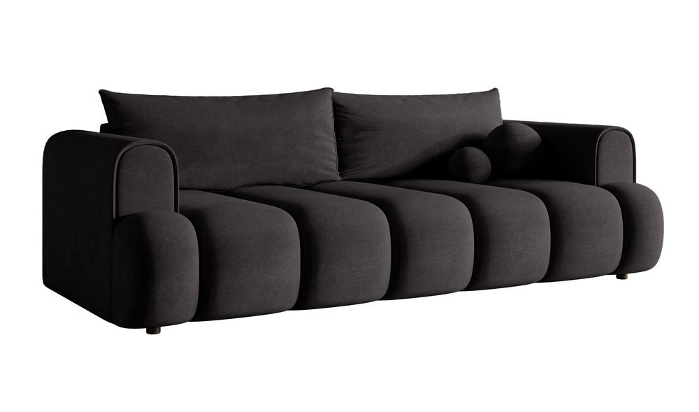 Sofa-lova ELIN, grafito veliūras, Magic