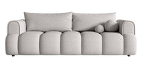 Sofa-lova ELIN, šviesiai pilka bouclé