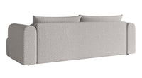 Sofa-lova ELIN, šviesiai pilka bouclé