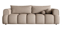 Sofa-lova ELIN, tamsiai smėlinė bouclé