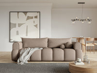 Sofa-lova ELIN, tamsiai smėlinė bouclé