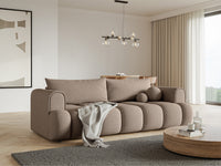 Sofa-lova ELIN, tamsiai smėlinė bouclé