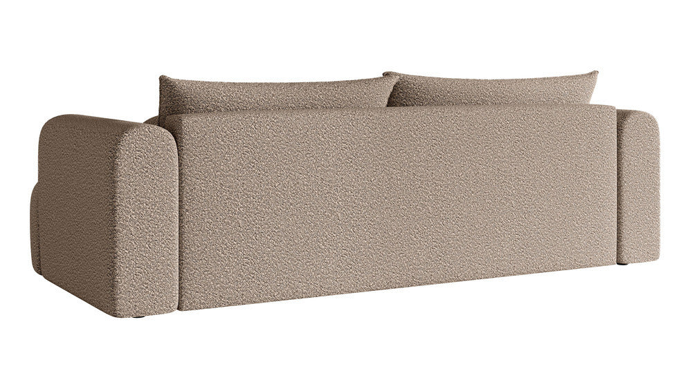 Sofa-lova ELIN, tamsiai smėlinė bouclé