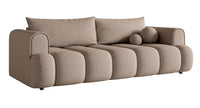 Sofa-lova ELIN, tamsiai smėlinė bouclé