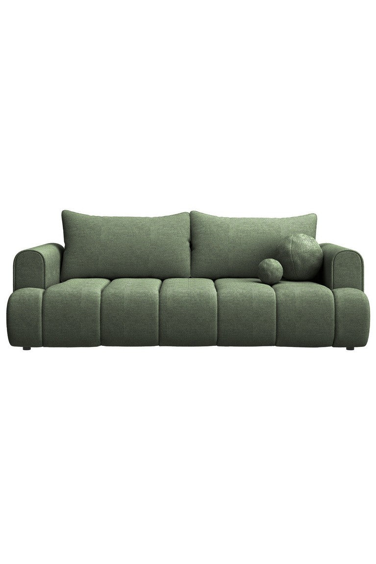 Sofa-lova ELIN, žalia šenilas, Flow