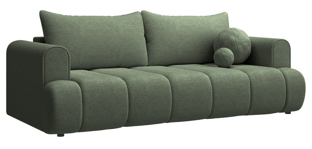 Sofa-lova ELIN, žalia šenilas, Flow