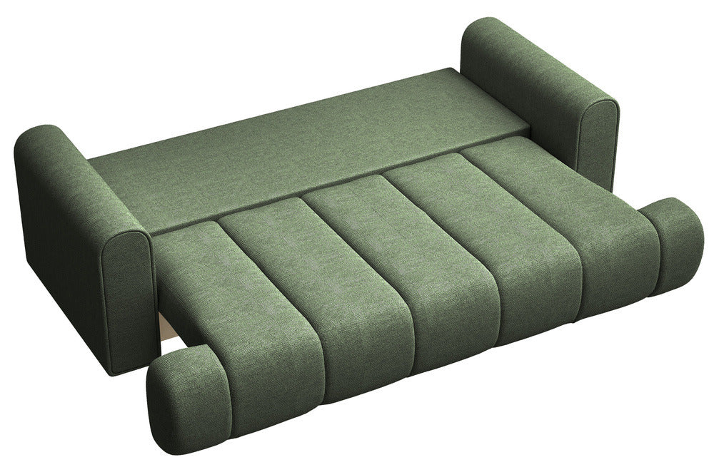Sofa-lova ELIN, žalia šenilas, Flow