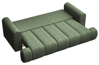 Sofa-lova ELIN, žalia šenilas, Flow