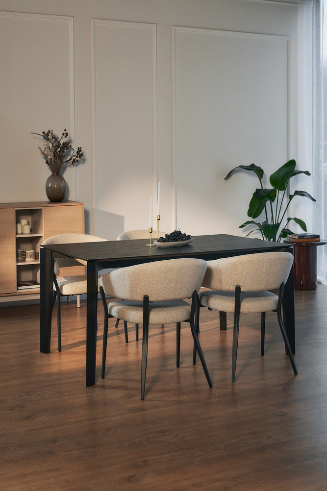 Stalas MAEVE, 150 cm, juoda