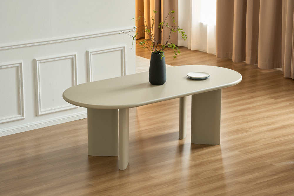 Stalas MAREN, 200×90, cm, smėlinis
