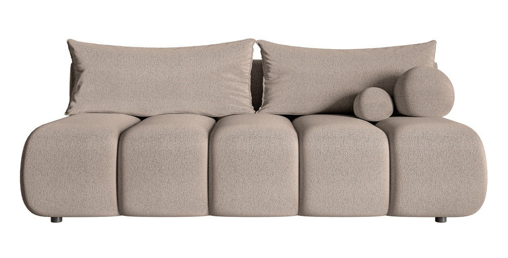 Sofa-lova ELIN mini, smėlinis šenilas